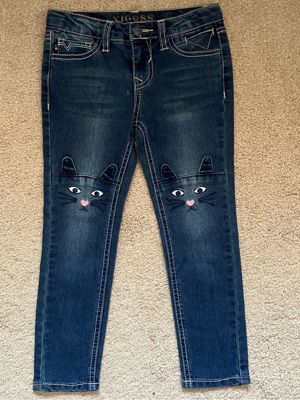 Vigoss Dark Blue Girls' Cat Knee the jagger skinny size 5